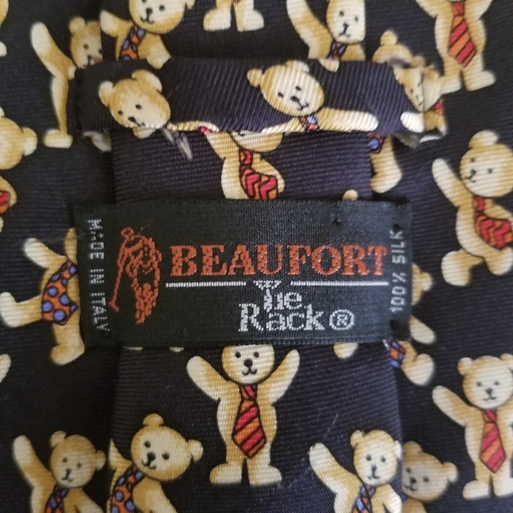Beaufort Tie Rack Teddy Bear Tie - Picture 4 of 4